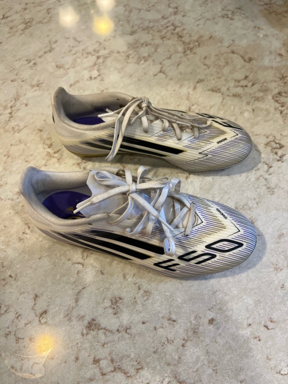 Adidas Men's White F50 League Firm/Multi Ground Cleats